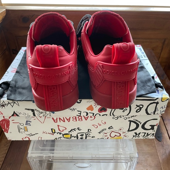 Dolce & Gabbana Portofino sneakers red size IT 43 - Picture 3 of 6